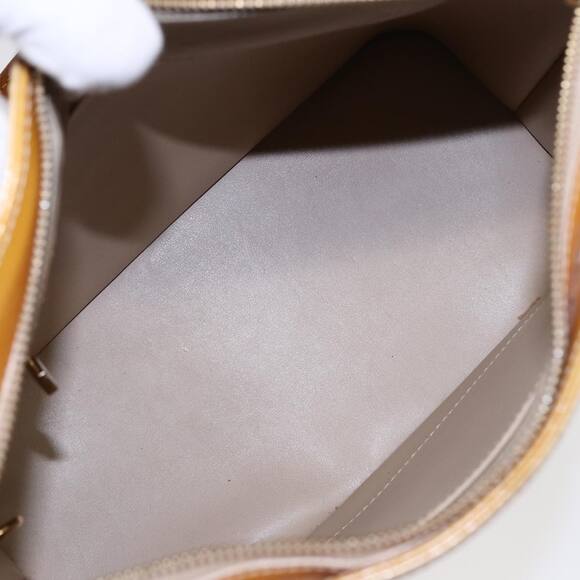 LOUIS VUITTON Monogram Vernis Houston Hand Bag Beige M91004 - Picture 11 of 16